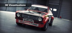 Ford Escort 3D Animation