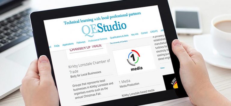 The lakes, Cumbria and Lancashire Studio School - QES with partner 1 media events and video production