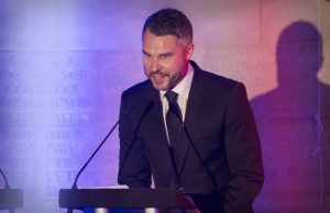1 media stage hire and events - Lord Mayors Ball Newcastle Civic centre Pete Graves from Sky