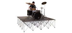 modular staging - Stage Hire, catwalk hire from 1 media in the Lakes , Cumbria, Lancashire and North Yorkshire. GT stage deck Global Truss Stage Deck in stock and intellistage