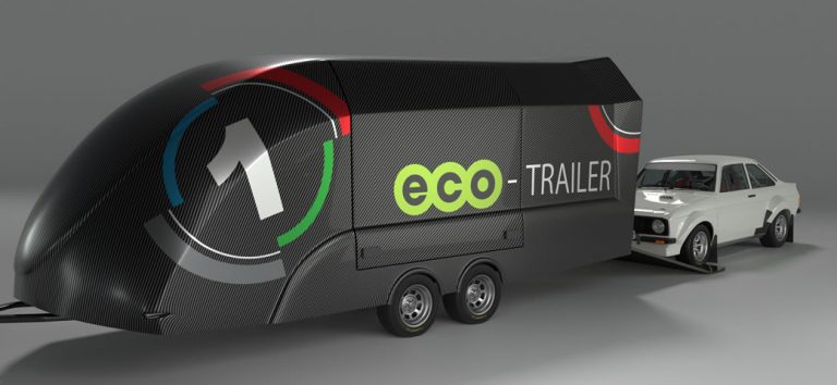 eco - trailers 3D model and 3D Mk2 Escort rally car model - made by 1 media ltd
